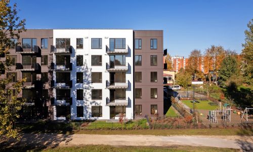 Pillar Jaunie dzīvokļi Dārzciema liepas Eksterjers