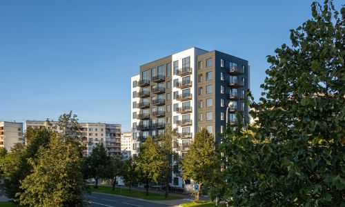 Pillar Jaunie dzīvokļi Mežciemā Eksterjers