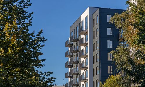 Pillar Jaunie dzīvokļi Mežciemā Eksterjers