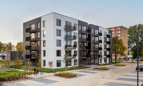 Pillar Jaunie dzīvokļi Dārzciema liepas Eksterjers