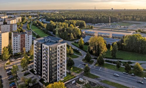 Pillar Jaunie dzīvokļi Mežciemā Eksterjers