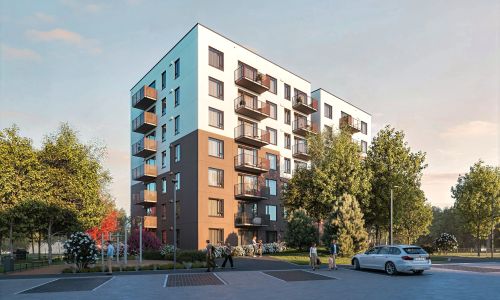 Pillar Jaunie dzīvokļi Iļģuciema mājas Eksterjers