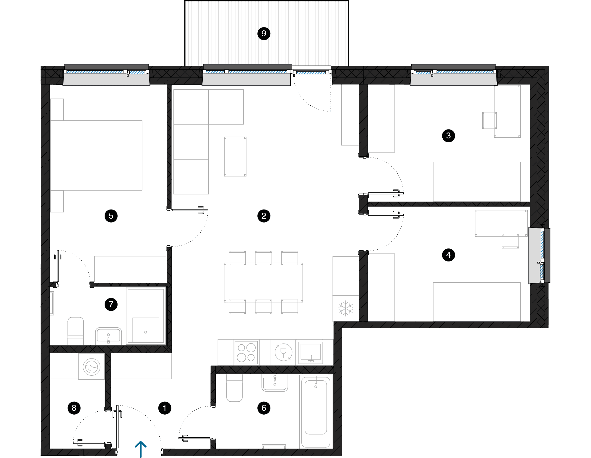 Pillar Jaunie dzīvokļi Dārzciema liepas plānojums