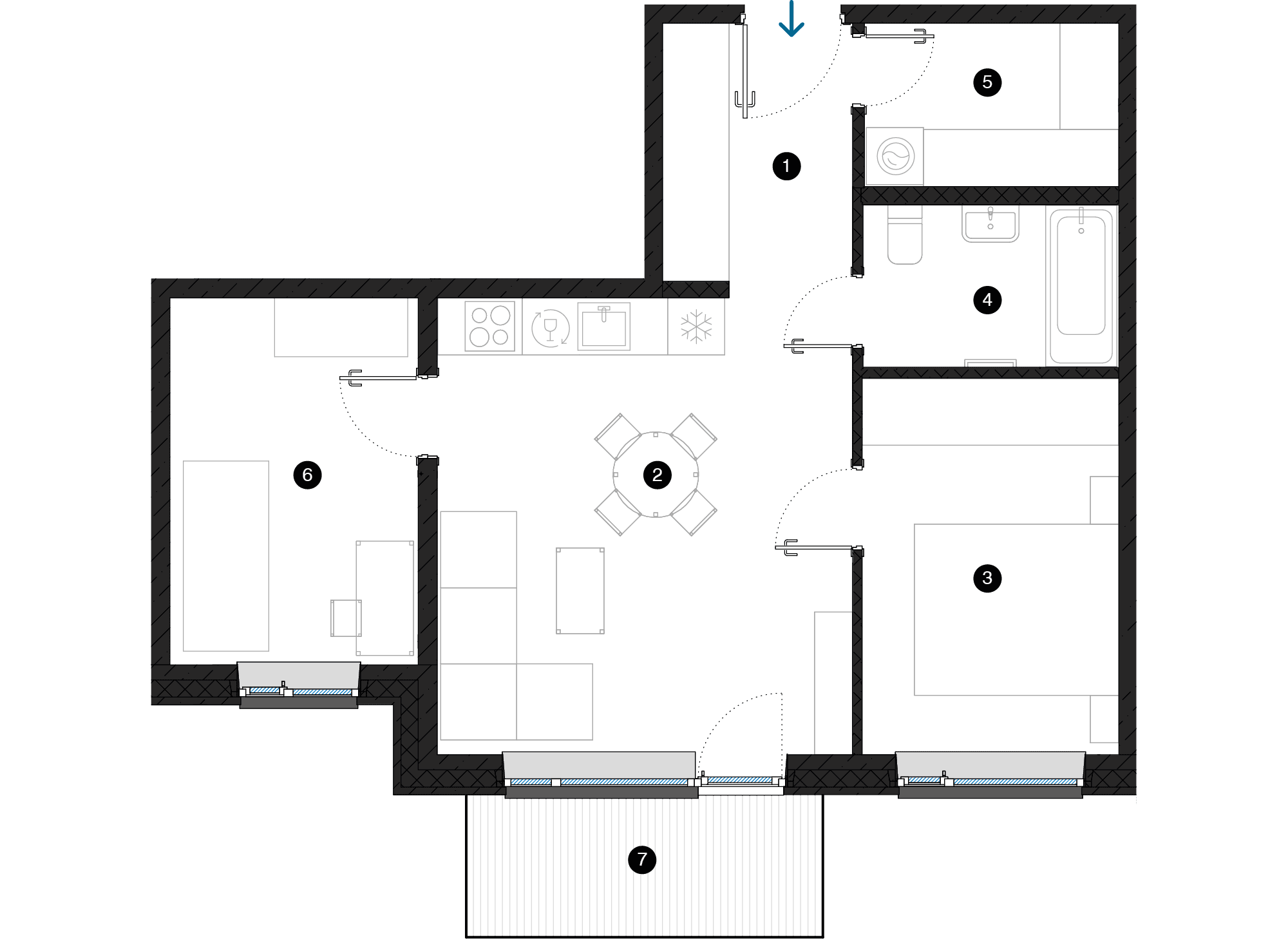 Pillar Jaunie dzīvokļi Dārzciema liepas plānojums